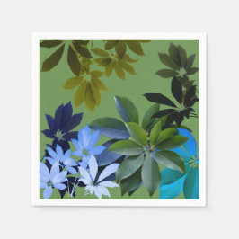 グリーン葉カクテルナプキン スタンダードカクテルナプキン