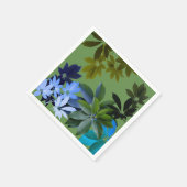グリーン葉カクテルナプキン スタンダードカクテルナプキン (角)