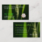 グリーン葉ガーデンサービス名刺 名刺 (正面/裏面)