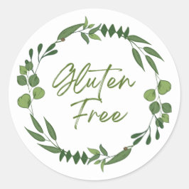 グリーン葉グルテンフリー製品ラベル ラウンドシール