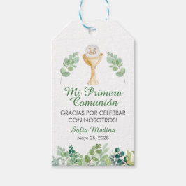 グリーン葉コミュニオンプリメラ組合 ギフトタグ