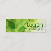 グリーン葉スキニー名刺 スキニー名刺 (正面)