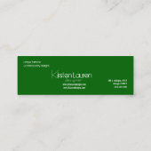 グリーン葉スキニー名刺 スキニー名刺 (裏面)