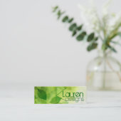 グリーン葉スキニー名刺 スキニー名刺 (スタンド正面)