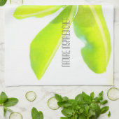 グリーン葉デュリリー自然インスパイアシェフ キッチンタオル (折り畳み)