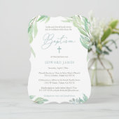 グリーン葉バプテスマ式とパーティー 招待状 (スタンド正面)