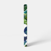 グリーン葉フィロデンドロン葉植物学 SAMSUNG GALAXYケース (左側面)