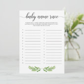 グリーン葉ベビーベビーシャワー名レースゲーム (スタンド正面)