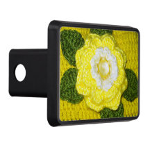 グリーン葉ローズアーティザンクロシェプリント