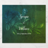 グリーン葉ヴィンテージワイきらめくン&ワインラベルS スパークリングワインラベル (シングルラベル)