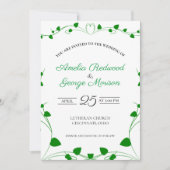 グリーン葉春結婚ズ 招待状 (正面)