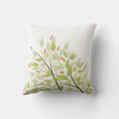 グリーン葉枕 クッション (裏面)