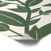 グリーン葉植物学 ポスター (角)