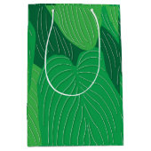 グリーン葉植物学 ミディアムペーパーバッグ (正面)