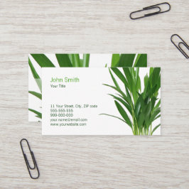 グリーン葉植物 名刺