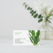 グリーン葉植物 名刺 (スタンド正面)