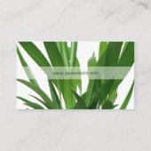 グリーン葉植物 名刺 (裏面)