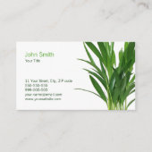 グリーン葉植物 名刺 (正面)