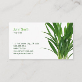 グリーン葉植物 名刺
