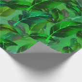 グリーン葉紙 ラッピングペーパー (角)