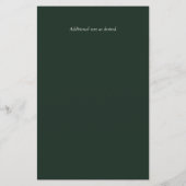 グリーン葉結婚式招待状A9 (裏面)