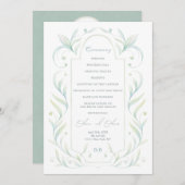 グリーン葉結婚式 プログラム (正面/裏面)