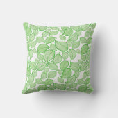 グリーン葉装飾用クッション アウトドアクッション (裏面)