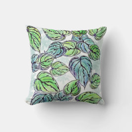 グリーン葉装飾用クッション クッション