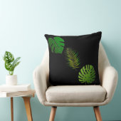 グリーン葉装飾用クッション クッション (椅子)