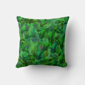 グリーン葉装飾用クッション クッション (裏面)