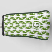 グリーン葡萄ゴルフヘッドパターカバー ゴルフヘッドカバー (正面)