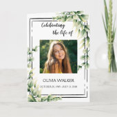 グリーン葬儀サービスの順序の折り畳みプログラム プログラム (正面)