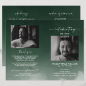 グリーン葬儀式折り畳みプログラム (正面/裏面)