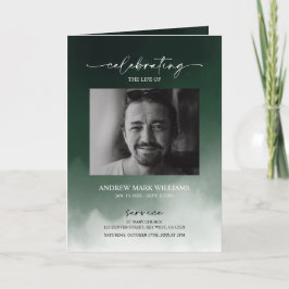 グリーン葬儀式折り畳みプログラム カード