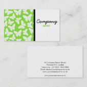 グリーン蝶の名刺 名刺 (正面/裏面)