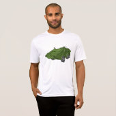 グリーン装甲軍用車両 Tシャツ (正面フル)