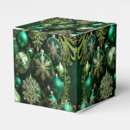 グリーン装飾オーナメントホリデーギフトボックス フェイバーボックス
