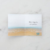 グリーン誕生日ピックルオンビーチ椅子 カード (内部)