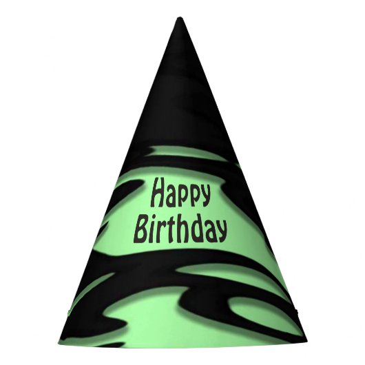 グリーン誕生日 パーティーハット (正面)