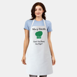 グリーン調理師のキャップエプロン エプロン