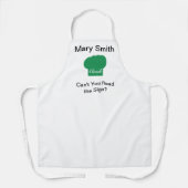 グリーン調理師のキャップエプロン エプロン (正面)