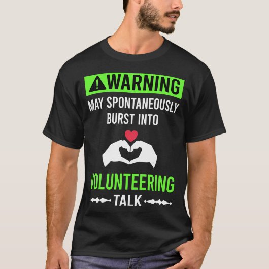 グリーン警告ボランティア活動 Tシャツ (正面)
