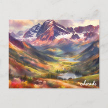 グリーン買トラベルヴィンテージコロラド春はがき