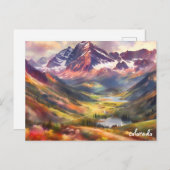 グリーン買トラベルヴィンテージコロラド春はがき ポストカード (正面/裏面)