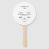 グリーン赤面ブルゴーニュ結婚フローラ ハンドファン (裏面)