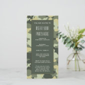 グリーン軍隊カモフラージュパーティの招待状 (スタンド正面)