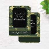 グリーン軍隊カモフラージュ感謝していお気に入りラベル (デスク)