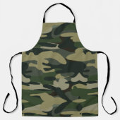 グリーン軍隊迷彩パターン エプロン (正面)