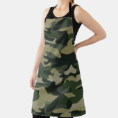 グリーン軍隊迷彩パターン エプロン (インサイチュ)