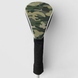 グリーン軍隊迷彩パターン ゴルフヘッドカバー